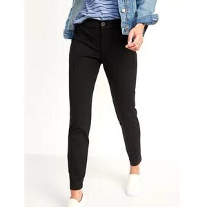 Old Navy Black Khaki Skinny Fit Workwear Pants